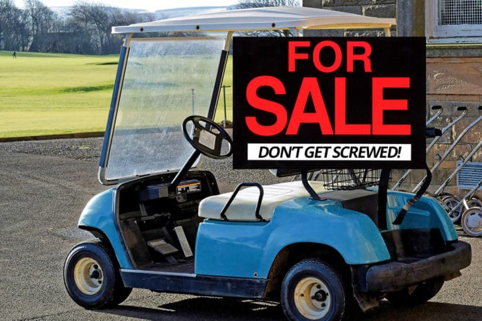 used electric golf cart