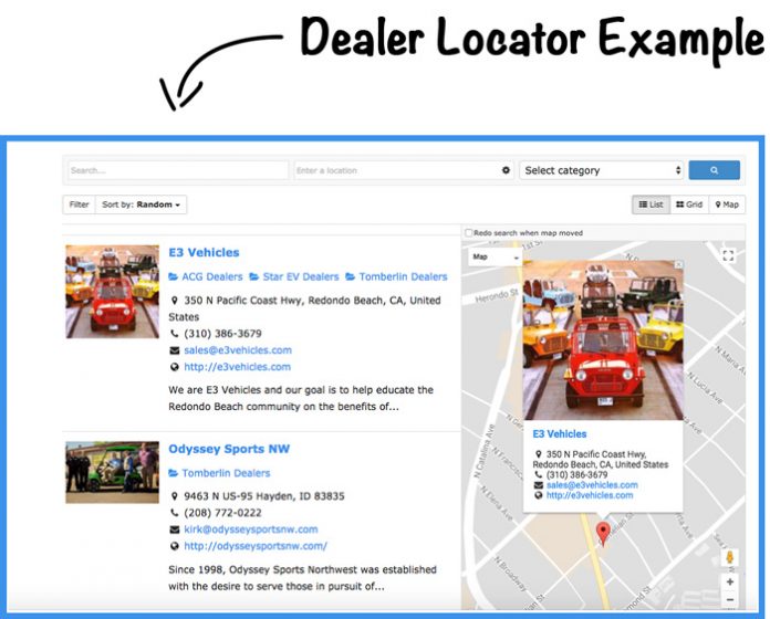 Dealer Locator Sign Up | Golf Cart Resource