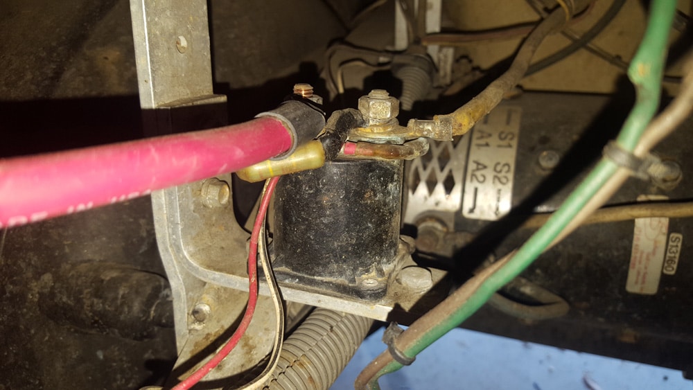 Bad Solenoid On A Golf Cart