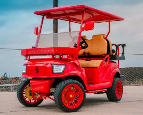 This Ferrari Golf Cart will Definitely Speed Up Your Game | Golf Cart Resource