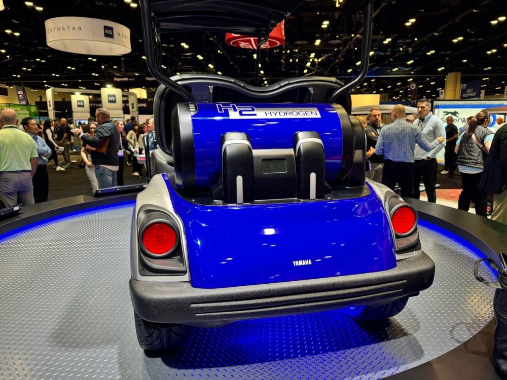 Yamaha Golf Car introduces a Concept Hydrogen Engine Golf Car | Golf ...